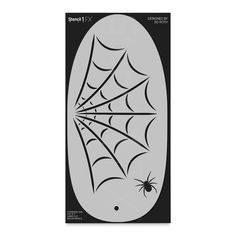 a spider web sticker on a white background