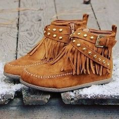 Buckle Booties, Flat Booties, Fringe Booties, Buckled Flats, Orthopedic Shoes, Studded Flats, Moccasin Boots, Suede Tassel, Ankle Boots Flat