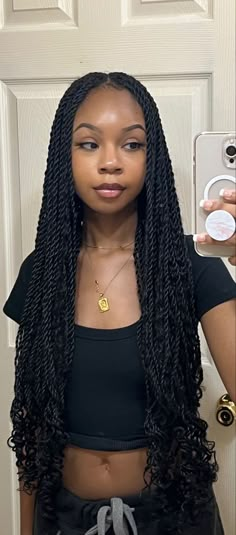 Senegalese twists Cute Box Braids, Big Box Braids Hairstyles, Goddess Braids Hairstyles, Cute Braided Hairstyles, Box Braids Hairstyles For Black Women, Braided Cornrow Hairstyles, Cute Box Braids Hairstyles, Braids Hairstyles Pictures, Quick Braided Hairstyles