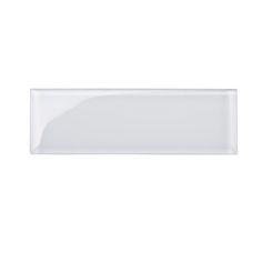 a white rectangular plate on a white background