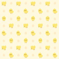 a pattern with yellow sheeps on a white background