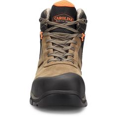 Count on these men's 5” waterproof composite toe toe hikers for terrain-gripping traction on the jobsite or out on the trail. Fortified with a carbon composite safety toe cap and our waterproof SCUBALINER™, they feature our removable AG8™ footbed for comfort and an oil- and slip-resisting rubber outsole. Details Cowboy Teak Leather & Mesh Upper Composite Safety Toe Cap Molded Rubber Abrasion Toe Waterproof SCUBALINER™ Mesh Lining EVA Midsole Pillow Cushion™ Insole Removable AG8 Polyurethane Dual