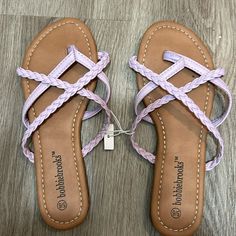 Brand New Vegan Leather Sandals Beautiful Color Special For Next Summer. Bobbie Brooks, Brooks Shoes, Shoes Woman, Women's Shoes Sandals, Leather Sandals, Pink Purple, Beautiful Colors, Vegan Leather, Womens Sandals