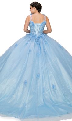 V-neck quinceanera ball gown in glitter tulle with embroidered lace and rhinestone embellishment with lace up back Aesthetic Corset, Designer Prom Dress, Applique Lace, Prom Designs, Quinceanera Dress, Designer Prom Dresses, Corset Back, Prom Girl, Lilac Color