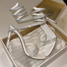 Brand New Rene Caovilla Wrap Sandals Us Size 7. Perfect For Brides Or Black Tie Events/Weddings!! Paid 1,800 With Tax! Poshmark Will Authenticate! No Low Balls You Will Be Blocked! Caovilla Shoes, Rene Caovilla Shoes, Black Tie Events, Rene Caovilla, Wrap Sandals, Black Tie Event, 1 800, Black Tie, Size 7