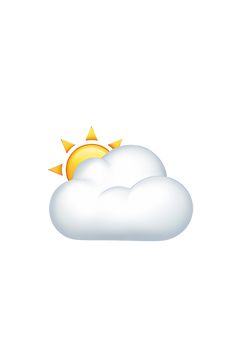 the sun is shining behind a cloud