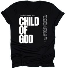 Step out in unapologetic style with our "Child of God" tee. Designed for those who want their clothing to uplift and empower, this tee lets you wear your faith with confidence. Made from ultra-soft fabric, it’s not just comfortable—it’s a daily reminder of who you are and whose you are. Perfect for anyone looking to bring faith into their everyday wardrobe, this shirt pairs effortlessly with jeans, jackets, or layered looks, letting you transition from day to night while staying true to your val