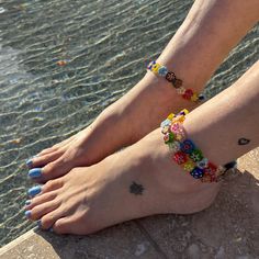 Handmade Millefiori Stretchy Flower Anklets Size: These are all made to about 9"Beads: 10~14mm *Price is for 1 anklet  *If you don't see what you want or need a different size, message me! I am happy to custom make an anklet for you! *Made from beads available in my store:)  Note: colors may differ depending on your monitor www.BettysGlassBeads.Etsy.com Spring Anklets With Colorful Beads, Trendy Multicolor Anklets For Spring, Casual Colorful Beads Anklets For Spring, Casual Colorful Beaded Anklets For Spring, Casual Colorful Beaded Spring Anklets, Adjustable Multicolor Anklets For Spring, Handmade Trendy Anklets For Spring, Trendy Handmade Anklets For Spring, Spring Adjustable Multicolor Anklets