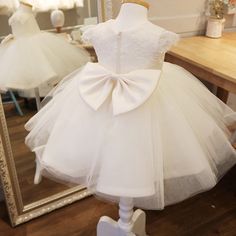 Only $64.99, Flower Girl Dresses Cute White Puffy Toddler Flower Girl Dress Ballgown Pageant Dress #TG7081 at #GemGrace. View more special Flower Girl Dresses now? GemGrace is a solution for those who want to buy delicate gowns with affordable prices. Free shipping, 2018 new arrivals, shop now to get $5 off! Fitted Tulle Dress For Dress-up, Lace Princess Dress Ball Gown For Dress-up, Fitted Cream Dress For Pageant, Elegant Floral Applique Tutu Dress For Wedding, Elegant Wedding Tutu Dress With Floral Applique, Elegant Sleeveless Lace Trim Tutu Dress, Fitted Dresses With Floral Applique For Dress-up, White Short Sleeve Dress For Dress-up, Cream Sleeveless Dress With Floral Applique