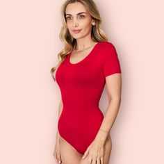 This product is equipped with a basic style that provides moderate stretch and is made with a blend of 95% rayon and 5% spandex, giving it an opaque and sheer look. For easy maintenance, simply machine wash on a cold setting and tumble dry on low heat. Product measurements: Small: Length 27.7 in, Shoulder 13.7 in, Bust 32.4 in, Waist 27.3 in, Sleeve Length 6.8 in, Hip 32.8 in Medium: Length 28.5 in, Shoulder 14.2 in, Bust 34.7 in, Waist 29.6 in, Sleeve Length 7 in, Hip 35.1 in Large: Length 29.3 in, Shoulder 14.5 in, Bust 37.1 in, Waist 32 in, Sleeve Length 7.2 in, Hip 37.4 in X-Large: Length 30.4 in, Shoulder 14.9 in, Bust 39.4 in, Waist 35.1 in, Sleeve Length 7.4 in, Hip 40.6 in 2XL: Length 31.4 in, Shoulder 15.9 in, Bust 43.3 in, Waist 39 in, Sleeve Length 7.6 in, Hip 44.5 in 3XL: Lengt Overalls And Sweater, Bodysuit Tops, Cocktail Dress Formal, Dress Bra, Maternity Swimwear, Maxi Dress Cocktail, Loungewear Sets, Short Sleeve Bodysuit, Denim Overalls