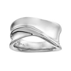 RING DETAILS Width: .39 in. Metal: rhodium-plated sterling silver  Size: 7. Color: Grey. Gender: female. Age Group: adult. Silver Jewlery, Simple Silver Jewelry, Tiffany Earrings, Silver Jewelry Box, Jewelry Photoshoot, Jewelry Quotes, Wave Ring, Right Hand Rings, Out Of Reach