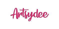 the word artydee in pink ink