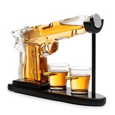 PRICES MAY VARY. The perfect gift to give or receive: How about a gift for birthdays, Father's Day, anniversaries, Christmas, etc.? A gift that is both decorative and practical to impress your loved ones. The Wine Master presents the Whiskey Decanter Set! We will answer your gift questions. a gift to remember Refresh your home bar with this sleek, -haped glass decanter. Crafted of fine clear borosilicate glass, the decanter features a bubble knob. This remarkable piece comes with a matching pair Whisky Spender, Gift Questions, Whiskey Dispenser, Liquor Dispenser, Whiskey Decanter Set, Wooden Display Stand, Liquor Decanter, Drinking Accessories, Whiskey Decanter