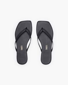 Square Toe Lily in Black | Women's Sandals | TKEES Square Toe Flip Flops, Tkees Sandals, Square Sandals, Cmbyn Summer, Tkees Flip Flops, Cutest Shoes, Walking Tall, Square Toe Sandals, Black Flip Flops