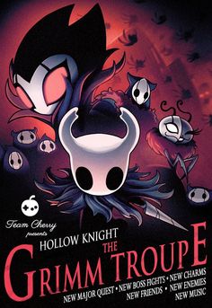 the grimm group poster for hollow knight