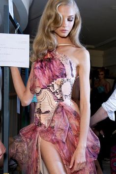 Anna Selezneva, F1 Wag, Models Backstage, Runway Outfits, Atelier Versace, Zuhair Murad, Zac Posen, Gorgeous Gowns, Marchesa