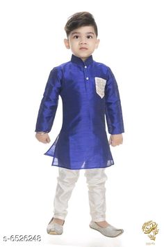 Boys Kurta, Silk Bottoms