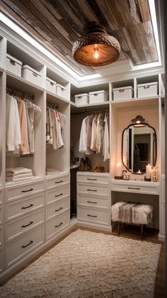 10 Stunning Walk-In Closet Ideas - Ann Blogger Walking Closet Inspiration, 10x12 Walk In Closet Layout, Walk In Closet Must Haves, Island In Closet Walk In, Modern French Country Bedroom Ideas, U Shape Closet Walk In, 10x10 Closet Layout, Master Closet Ideas Walk In Layout, Walking Closet Organization Ideas