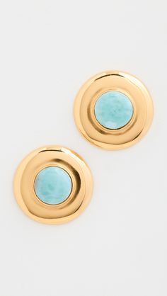 Fast Free Shipping & Free Returns on Aureum Iris Earrings at Shopbop. Shop new arrivals from Aureum at Shopbop.com Iris Earrings, Turquoise Branding, Body Art, New Arrivals, Jewelry Accessories, Jewelry Earrings, Turquoise, Free Shipping, Gold