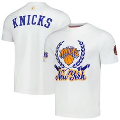 The Unisex FISLL White New York Knicks Heritage Crest T-shirt is a must-have for any true New York Knicks fan. With its embroidered fabric appliqu and stitched fabric appliqu with chenille details, this shirt proudly displays your unwavering support for the Knicks. Made from a comfortable cotton and spandex blend, this shirt is perfect for game day or any day you want to show your Knicks pride. Embroidered fabric applique Embroidered Logo Stitched fabric applique with chenille details Imported O Nba Store, Fabric Applique, Embroidered Fabric, New York Knicks, Neck Designs, Game Day, Inside Out, Tee Shirts, Tops & Tees