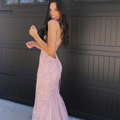 Home · SheRose · Online Store Powered by Storenvy Hannah Meloche Prom, Light Pink Dress Formal, Ball Dresses 2023, Blush Pink Prom Dress, Hannah Meloche, Pretty Lace Dresses, Hoco Ideas, Prom Pics, Prom 2022