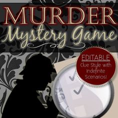 Editable Reusable Murder Mystery Game {Clue Style} - INSTANT DOWNLOAD Mystery Birthday Party, Detective Party, Mystery Party Game, Clue Party, Mystery Parties, Dinner Party Games, Mystery Dinner Party, Teen Party Games, Spy Party