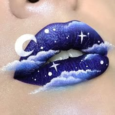 Lips Art Print, Vampire Bride, Lip Art Makeup, Beauty Hacks Lips, Kiss Me Goodnight, Clouds And Stars, Lip Wallpaper, Lipstick Designs, Face Art Makeup