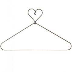 a heart shaped hanger on a white background