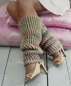 Create Classic Crochet Trendy Leg Warmers using a variegated yarn you can make stunning colours to wear this autumn or winter  Crochet PDF Pattern Only in English ONLY with UK Terms (if you would like US Terms please contact me) Sizes and Measurements To fit: average size ladies leg Actual measurements: width at ankle 27cm (10½in); width at top 40cm (15¾in) length (excluding turn-back) 36cm (14in) Materials Freedom Spirit by Twilleys, 50g/1¾oz ball, each approx 50m/55yd (100% wool) 6 balls in So Crochet Arm And Leg Warmers, Ankle Warmers Crochet, Leg Warmers Heels, Fitted Multicolor Leg Warmers, Crochet Leg Warmers Pattern, Leg Warmer Pattern, Crochet Leg Warmers Free Pattern, Crocheting Tutorial, Ankle Warmers