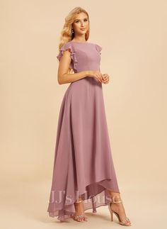 JJ's House Bridesmaid Dresses (272706) | JJ's House A-line Ruffle Bridesmaid Evening Dress, Cap Sleeve Bridesmaid Dress, Dresses Silhouette, High Low Bridesmaid Dresses, Princess Bridesmaid Dress, Halter Bridesmaid Dress, One Shoulder Bridesmaid Dresses, One Shoulder Bridesmaid, Sleeveless Bridesmaid Dresses