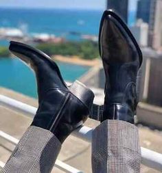 ad eBay - Handmade Black Leather Stylish Zipper Ankle Boot for Men's high ankle boots - Buy Now, click the link (eBay) Heeled Boots Men, Mens High Heel Boots, Mens Heeled Boots, Men High Heels, Outfit References, Formal Heels, Men In Heels, Photography Light, Ankle Boots Men