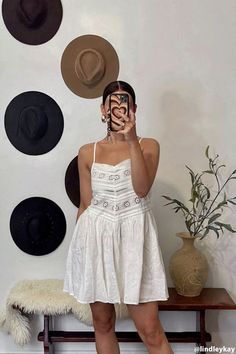 Floral Eyelet Cami Mini Dress Cami Mini Dress, Mini Cami Dress, Forever 21 Dresses, 21 Dresses, Dress Details, Summer Style, Shopping List, Fitness Models, Forever 21