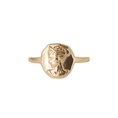 Artemis Molten Ring |  Rings - Common Era Jewelry Common Era Jewelry, Collectible Open Rings, Artemis Jewelry, Artemis Ring, Molten Ring, Common Era, Goddess Of The Hunt, Female Empowerment, Greek Jewelry