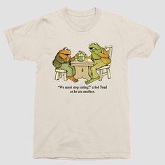 Men's Frog and Toad Short Sleeve Graphic T-Shirt - Tan S Frog And Toad, Shirt Quilt, Fabric Tape, Toad, Zipper Hoodie, Everyday Wardrobe, Tshirt Colors, Fit Inspo, Men Short Sleeve