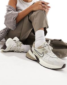 Nike V2K Run sneakers in beige | ASOS Urban Beige Sneakers With Branded Insole, Beige Low-top Running Shoes With Translucent Outsole, Beige Nike Sneakers For Sports, Nike Beige Sneakers For Sports, Nike Beige High-top Sporty Sneakers, Beige Running Shoes With Translucent Outsole, Beige Running Shoes With Translucent Outsole For Sports, Beige Low-top Athleisure Sneakers, Beige Low-top Sneakers For Athleisure