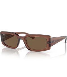 From Ray-Ban&#x2C; these unisex sunglasses feature:Propionate frameRectangle shapeSolid lensRx ableNon PolarizedApprox. 54mm lens- 21mm bridge- 145mm templeImported. Rayban Sunglasses For Women, Rectangle Sunglasses, Eyewear Womens, Unisex Sunglasses, Ray Ban Sunglasses, Dillard's, Eyewear Sunglasses, Ray Ban, Sunglasses Accessories