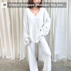 👜✨ Don't Miss Out! 🎉👜 🔥 V-Neck Dropped Shoulder Top and Pants Set 🔥⎆ https://nicholecollection.com/products/v-neck-dropped-shoulder-top-and-pants-set ⎆ Only $45.99 right now ⎆ ►  Free shipping and an Extra 10% off on all orders $59.99 or more. While supplies last! Shop Here ➣ https://nicholecollection.com/products/v-neck-dropped-shoulder-top-and-pants-set 
#foryoupage #shopping #nicholecollection #discountcode #FYP
#Fashion #OOTD (Outfit of the Day) #Style #Clothing #Trendy #Fashionista #StreetStyle #OutfitInspiration
#WardrobeEssentials #FashionTrends #DressToImpress Batwing Sleeve Top, Two Piece Pants Set, Top And Pants Set, Estilo Chic, Long Sleeve Tops Casual, Loungewear Set, Bell Bottom, Sierra Leone, Mongolia