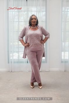 Discover the perfect fit with the RM Richards Women's Plus Size Pantsuit. Designed for comfort and style, it's a must-have for any special occasion. 👗✨ #PlusSizeFashion #EventReady Bride Groom Dresses, Mother Of The Bride Outfit, Lace Pants, Bride Clothes, Groom Dresses, Pant Suit, Mixing Fabrics, A Plus, Full Figured