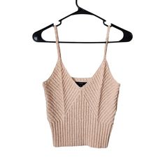 Up For Consideration Is A New Jcrew Top. This Garment Is New With Tags. Size M Pit To Pit 13in Shoulder To Hem 19in /Cc Beige V-neck Crop Top For Fall, Beige V-neck Trendy Knit Top, Trendy Knit V-neck Crop Top, Beige V-neck Tank Top For Fall, Trendy Beige V-neck Knit Top, Casual Knit V-neck Crop Top, Casual V-neck Knit Crop Top, Beige V-neck Crop Top For Spring, Fitted Beige V-neck Crop Top