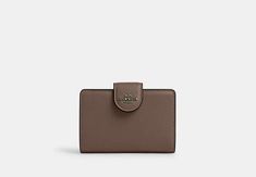 Medium Corner Zip Wallet | COACH OUTLET Large Wallet, Coach Outlet, Zip Wallet, Your Cards, You Bag, Chocolate Brown, Card Case, Snap Closure, Monaco