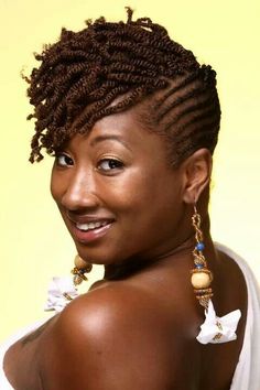 Updos For Short Natural Hair, Cute Updos, Hair Twists, Short Hair Black, Oval Face Hairstyles, Natural Hair Twists, Hair Twist