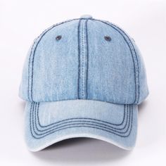 Perfect For Lounging Around, Some Fun Under The Sun, Or When You Are Having A Bad Hair Day. Caps Are Perfect! One Size Denim Blue Baseball Cap For Spring, Casual Denim Trucker Hat, Trendy Washed Blue Hat, Casual Denim Blue Adjustable Hat, Blue Denim Baseball Cap With Curved Brim, Adjustable Blue Denim Hat, Casual Blue Dad Hat For Outdoor, Denim Visor Hat, One Size Fits Most, Denim Visor Hat