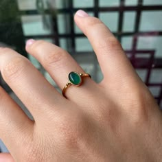 14K Gold Green Agate Stone Ring, Naturel Green Stoned Ring, Christmas Gift, Xmas Gift, Anniversary Gift, Engagement Gift, Valentine's Day Gift, Mother's Day Gift, Gift for Wife, Gift for Bestfriend Earrings that you can combine with your ring ; https://hemsjewellery.etsy.com/listing/1499120243 Necklace that you can combine with your ring ; https://hemsjewellery.etsy.com/listing/1484936464 ITEM DETAILS ❆ All our jewelleries are handmade with Love and Care 💓 ❆ Material: 14K Gold. ❆ Gram: 1,65 gr ❆ Each item is made to order. Since all of our products are handmade, there may be -) 10% deviation in the specified weight. ❆ DO YOU LIKE THIS RING? You can get more information about it below but if you have any questions, just send a message. PACKAGING ❆ They are sent in Hems Jewellery's special Emerald Ring Simple, Stone Ring Design, Fancy Jewelry Necklace, Green Stone Rings, Gift For Love, Gold Jewelry Stores, Gold Pendant Jewelry, Classic Wedding Rings, Gold Rings Jewelry