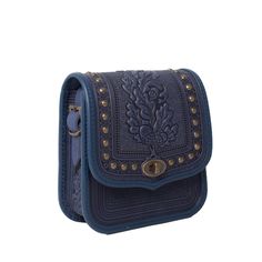 Introducing our Boho Blue Leather Crossbody Purse, a stylish small messenger bag designed for women who appreciate both fashion and functionality. This bag features one main section and a small pocket for your mobile phone, along with a button to securely fix your keys, ensuring easy organization and quick access to your belongings. The adjustable shoulder strap offers a length range of 47.2 to 31.5 inches (120 to 80 cm), providing comfort whether worn as a shoulder bag or a backpack. Additional Blue Flap Bag With Adjustable Strap, Blue Travel Belt Bag For Mobile Phone, Blue Mobile Phone Belt Bag For Travel, Blue Shoulder Phone Bag With Removable Pouch, Blue Crossbody Belt Bag For Everyday Use, Blue Belt Bag As Mobile Phone Shoulder Bag, Blue Satchel With Mobile Phone Bag For Daily Use, Blue Satchel Phone Bag For Daily Use, Blue Flap Shoulder Bag With Detachable Strap