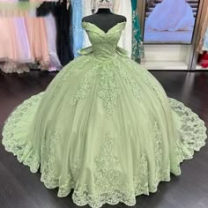 Green Fitted Ball Gown Quinceanera Dress, Fitted Green Ball Gown Quinceanera Dress, Fitted Green Quinceanera Dress For Prom Season, Green Ball Gown For Quinceanera, Fitted Green Quinceanera Dress For Debutante Ball, Elegant Green Quinceanera Dress, Elegant Green Gown For Sweet 16, Green Ball Gown Quinceanera Dress For Prom Season, Green Fitted Quinceanera Dress For Sweet 16