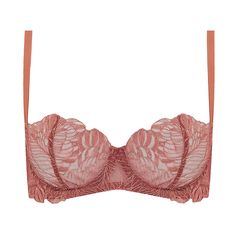 Demi-cup bra COCO DE MER Ophelia Demi Cup Bra, Demi Cup, Embroidered Tulle, Balconette Bra, Cup Bra, Bra Cups, Silk Satin, Coco, Satin