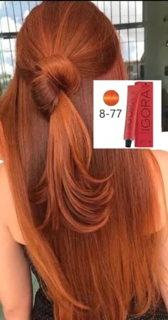 Orange Ginger Hair, Orange Hair Color Ideas, Bright Copper Hair, Orange Hair Dye, Orange Hair Color, Hair For Beginners, Red Orange Hair, Color Block Hair