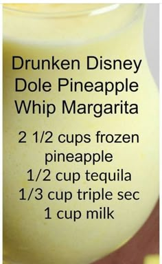 the ingredients for this drink include pineapple and whipped cream