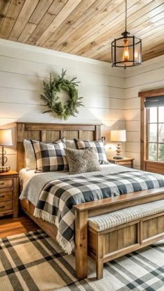 Shiplap Bedroom, Cozy Farmhouse Bedroom, Grant Hill, Cabin Bedroom, Shabby Home, Country Bedroom, Remodel Bedroom, Master Bedrooms Decor, Rustic Bedroom