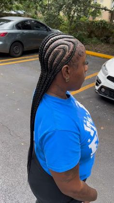 Cute Simple Braiding Hairstyles For Black Women, Straight Back With Curls At The End, Crown Rows Braids Black Women, Str8 Back Braids, Curve Stitch Braids, Curvy Feed In Braids, Colored Feed In Braids Cornrows, Curvy Straight Back Braids